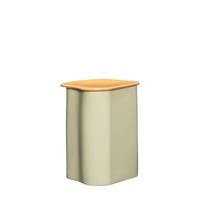 Amare Canister with Lid Small Sand/Brown^Hübsch Store