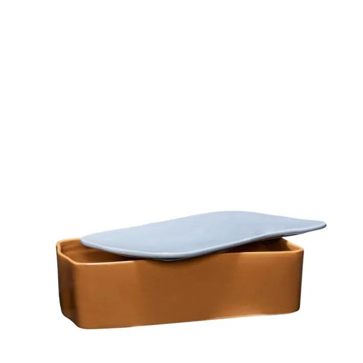 Amare Desk Organiser Large Brown/Light blue^Hübsch Sale
