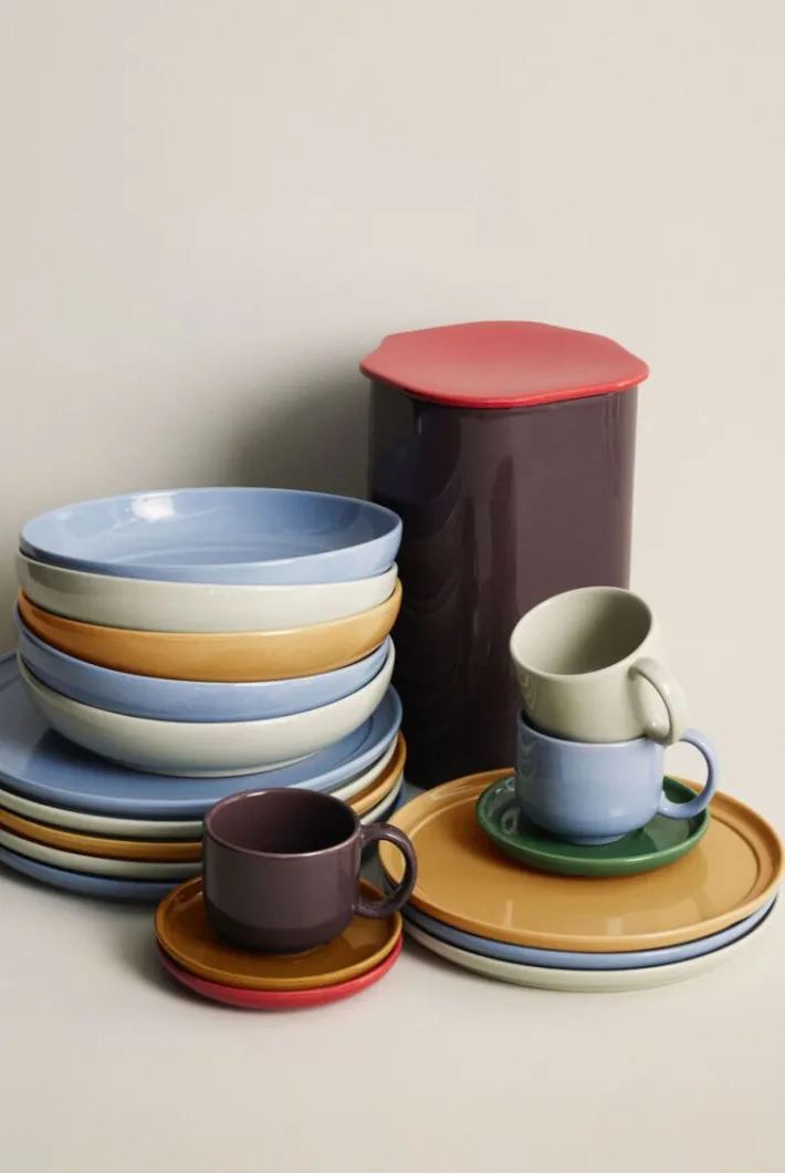 amare_lunch_plate_brown_4.webp Amare Lunch Plate^Hübsch Flash Sale