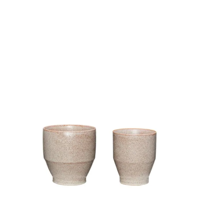 Ashes Pots Beige (set of 2)^Hübsch Hot