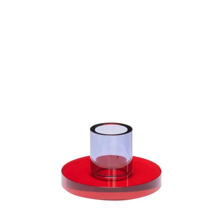 Astra Candleholder Small Red/Purple^Hübsch Best