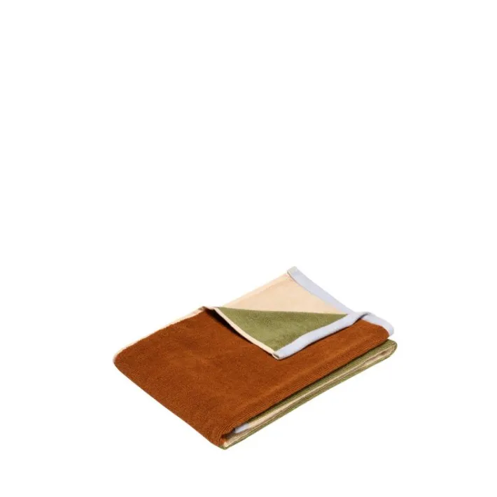 Block Towel Small Brown/Multicolour^Hübsch Hot