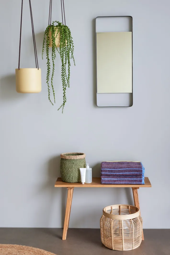 Bloom Hanging Pots Large Khaki (set of 3)^Hübsch New