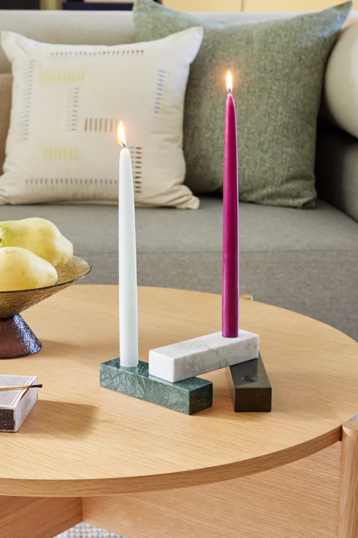 brick_candleholder_white_3.webp Brick Candleholder^Hübsch Flash Sale