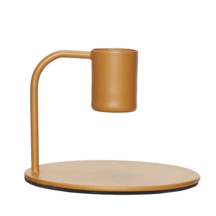 Curve Candlestick Orange^Hübsch Online