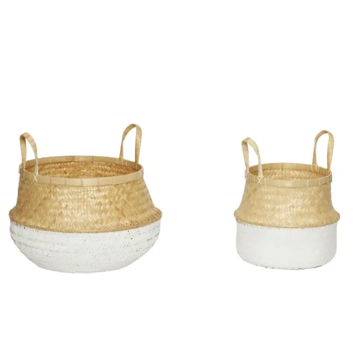 Daze Baskets White/Natural (set of 2)^Hübsch Discount