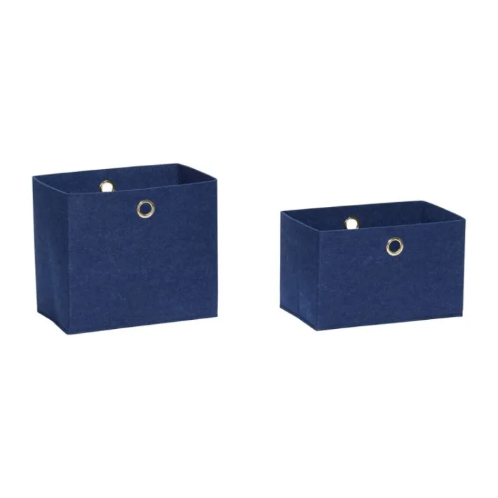 Felt Basket Square (set of 2)^Hübsch Shop