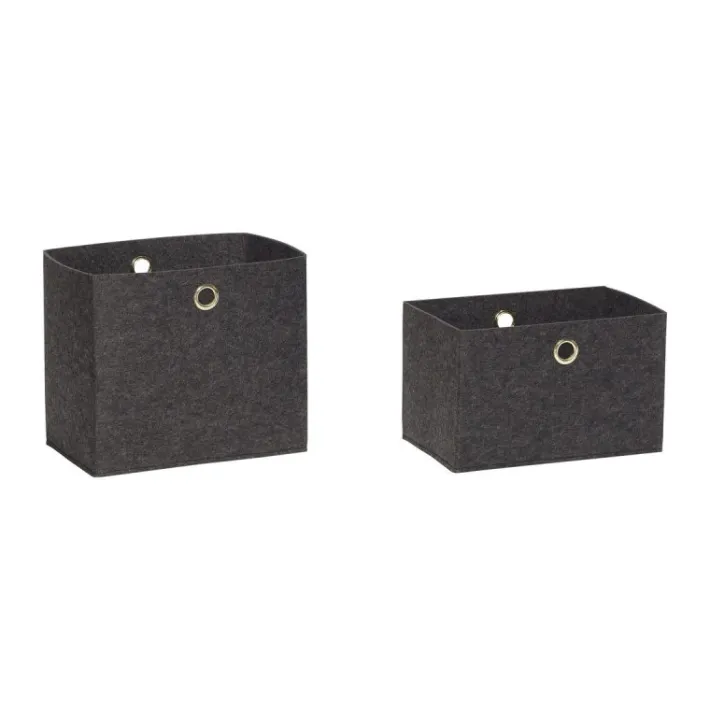 Felt Basket Square (set of 2)^Hübsch Discount