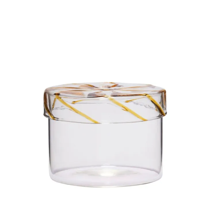 Heir Storage Jar Low Yellow^Hübsch Shop