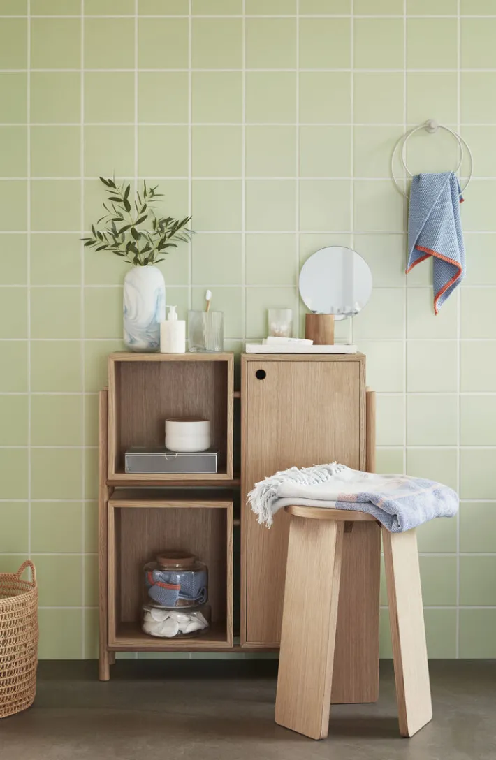 Herb Tea Towel Blue^Hübsch Shop