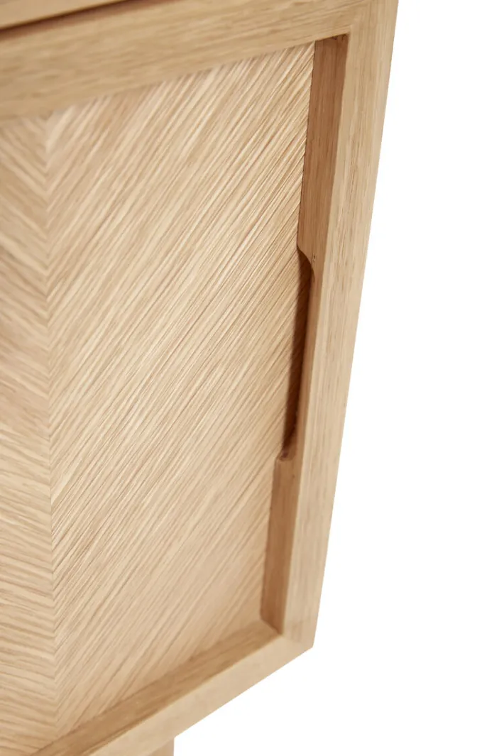 Herringbone Bedside Table^Hübsch Clearance