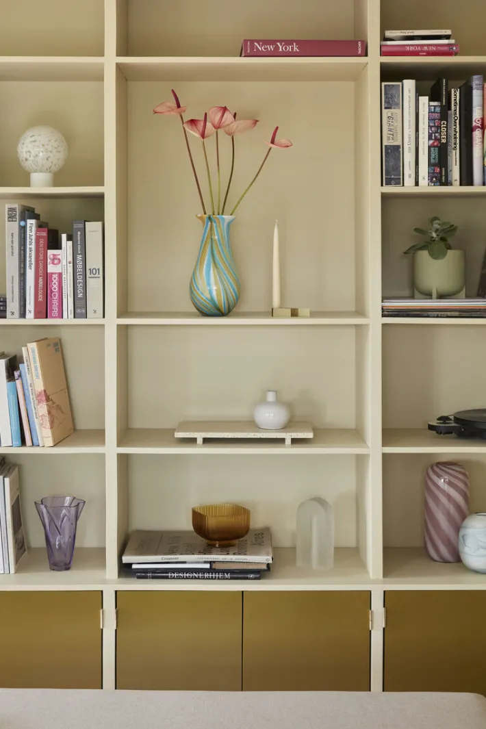 Kaleido Vase Blue/Yellow^Hübsch Cheap