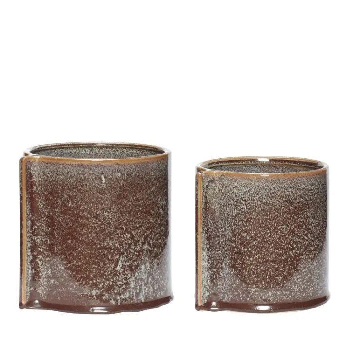 Leaf Pots (set of 2)^Hübsch Online