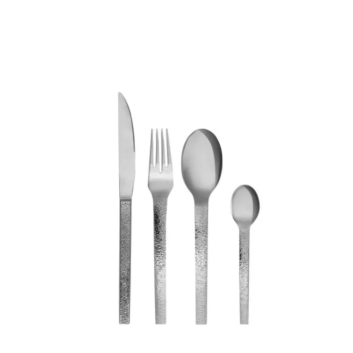 Mano Cutlery Textured (set of 16)^Hübsch New