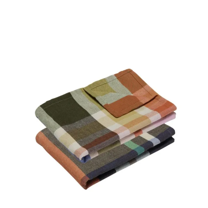 Playful Tea Towels Multicolour (set of 2)^Hübsch Flash Sale