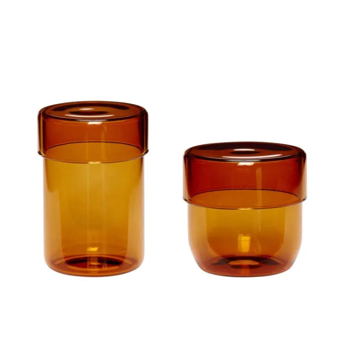 Pop Storage Jars Small (set of 2)^Hübsch Clearance