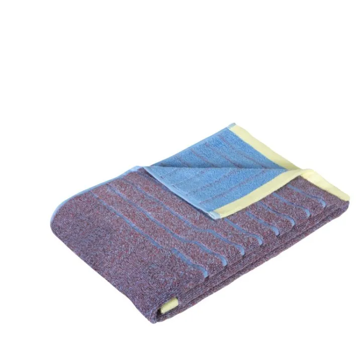 Promenade Towel Large Purple/Blue^Hübsch Shop