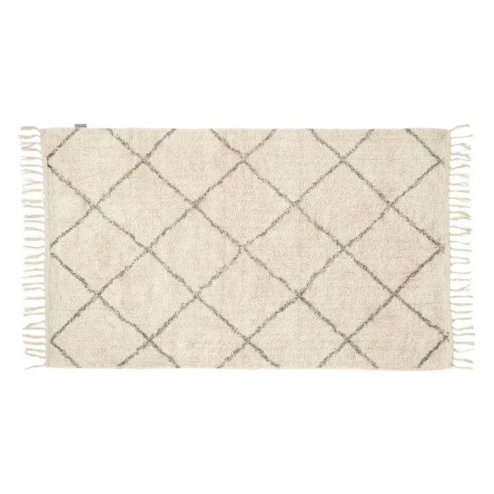 Rhomb Rug Small Offwhite^Hübsch Clearance