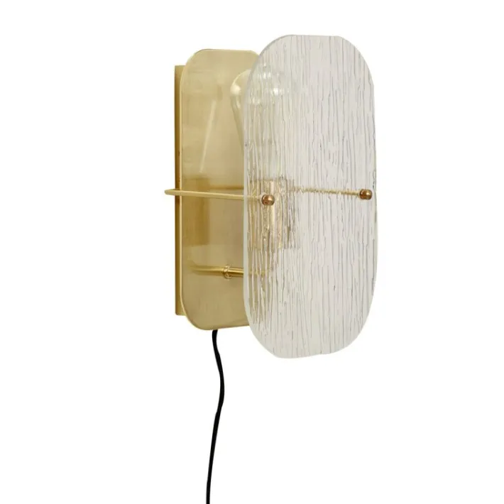 Ruffle Wall Light Brass^Hübsch Shop