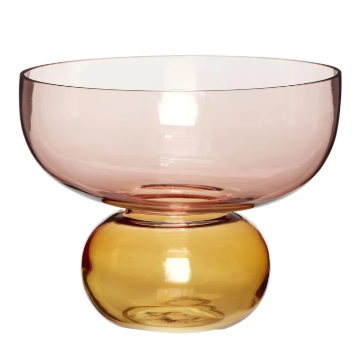 Show Vase Pink/Amber^Hübsch Best