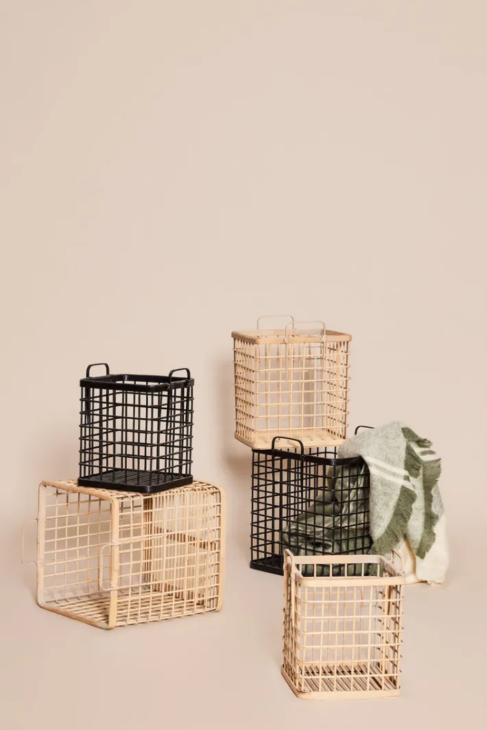 Square Baskets (set of 3)^Hübsch Best