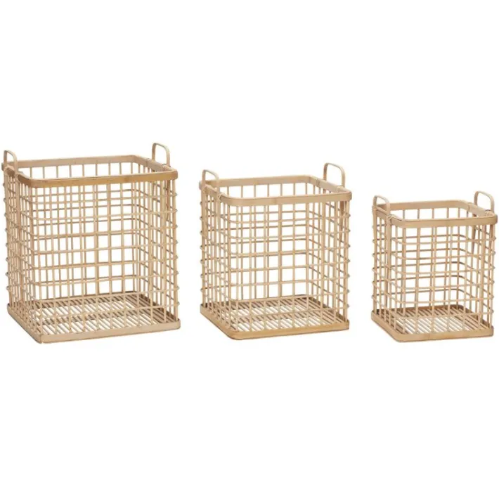 Square Baskets (set of 3)^Hübsch Cheap