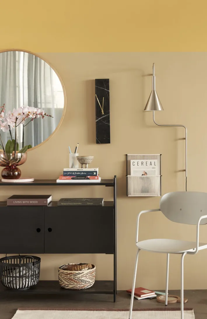 String Wall Magazine Holder Black/White^Hübsch Discount