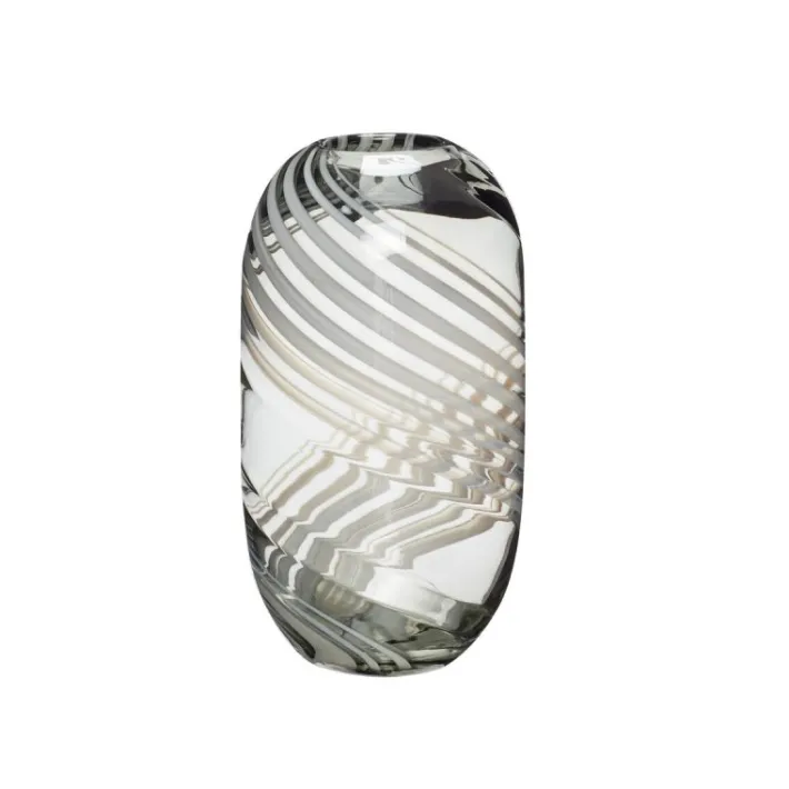 Swirl Vase Grey^Hübsch Store