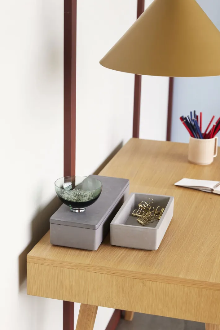 Umber Storage Jars Rectangular Grey (set of 3)^Hübsch Cheap